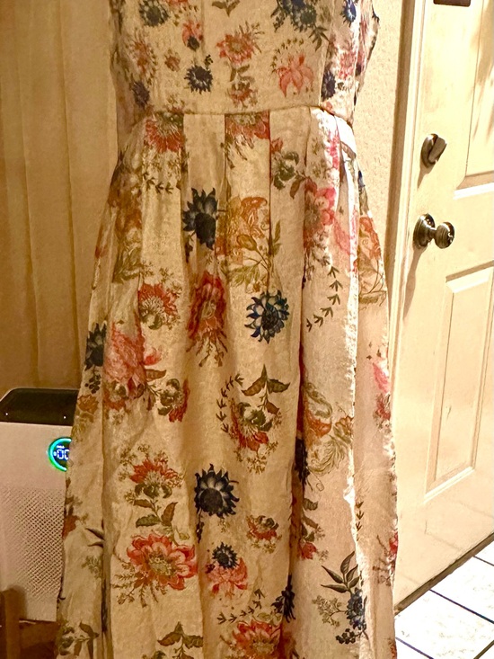 Dresses & Skirts - Floral Midi Dress with Ruffle Cap Sleeves